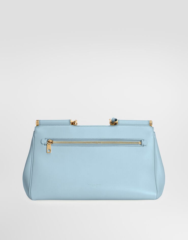 Dolce & Gabbana Medium My Sicily handbag in plongé calfskin Azure BB7782B7321