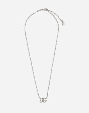 Dolce & Gabbana Chain necklace with DG logo Black M4E37TFUSFW