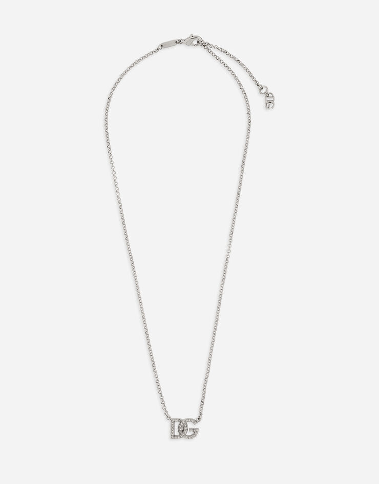 Dolce & Gabbana Chain necklace with DG logo Silver WNP1L2W1111