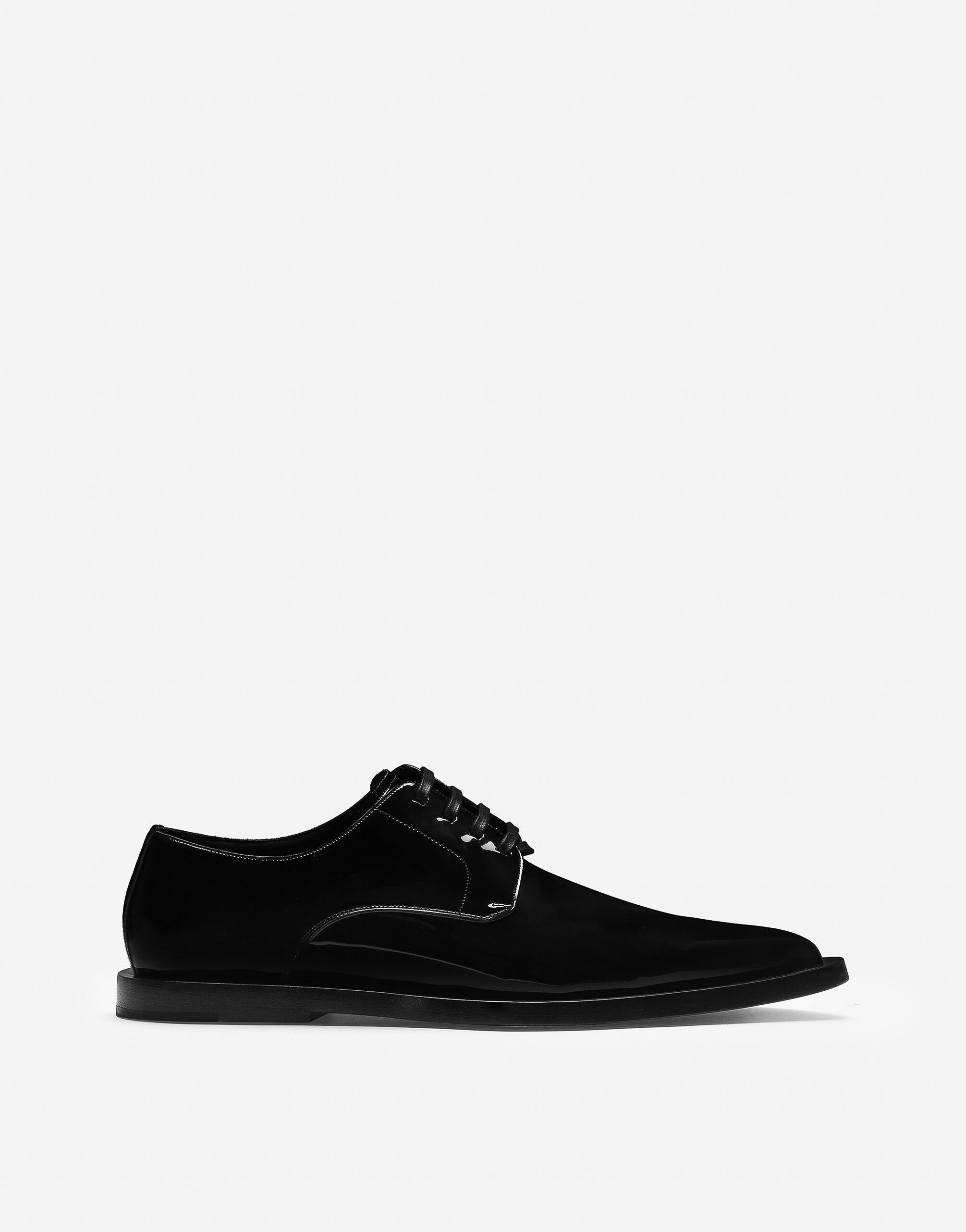 Dolce&Gabbana Patent leather Derby shoes Black G710PTFU26Z