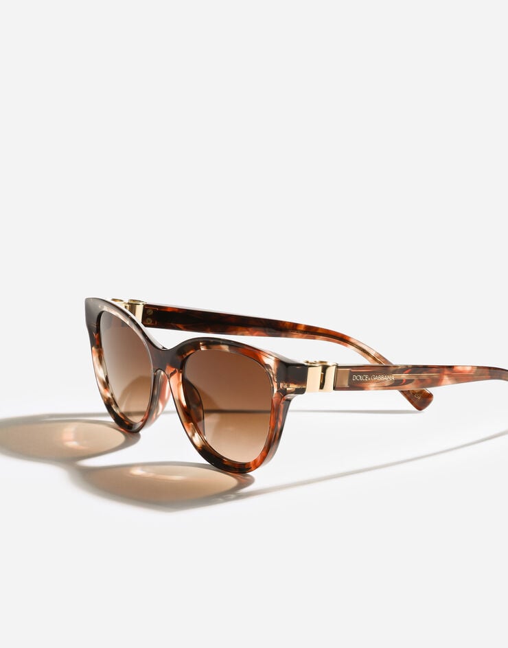 Dolce & Gabbana DG Hinge Sunglasses Dark red havana VG4533VP274