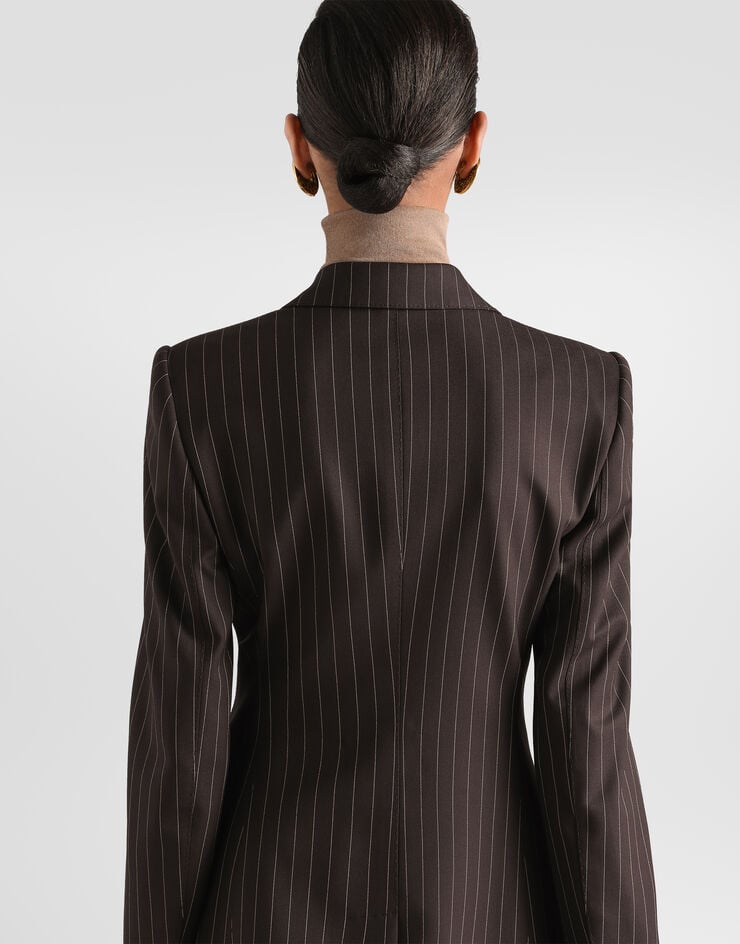 Dolce & Gabbana 西装外套 Turlington 斜纹 双排扣 细条纹 多色 F29QFTGDD1H