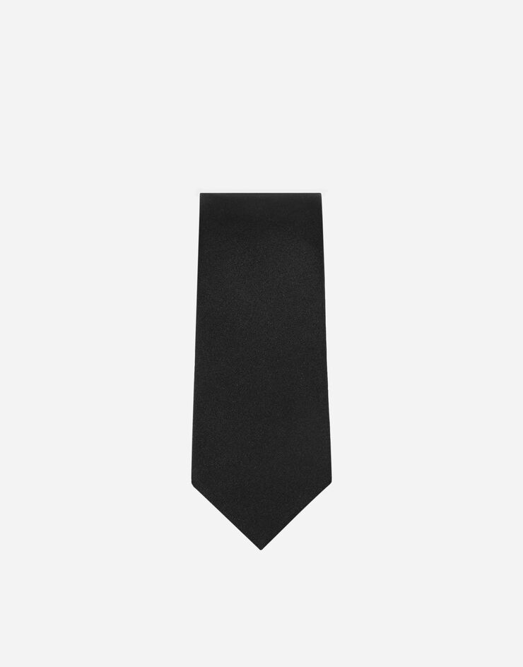 Dolce & Gabbana Krawatte aus Seide Schwarz FT069RG0U05