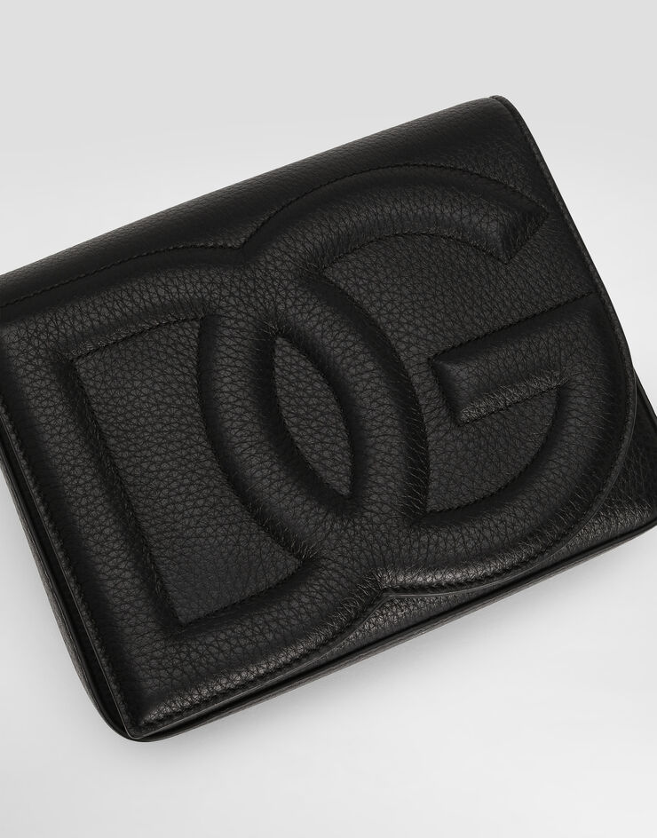 Dolce & Gabbana DG Logo Bag 中号斜挎包 黑 BM3004A8034