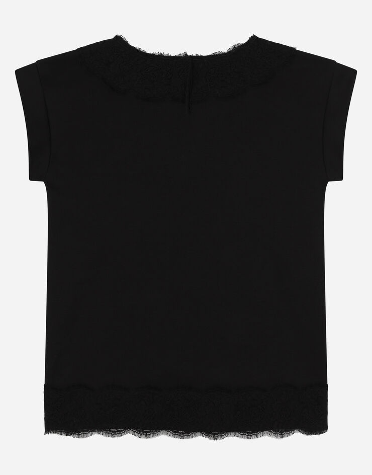 Dolce & Gabbana Short interlock dress with DG logo Black L5JD4EG7C2U