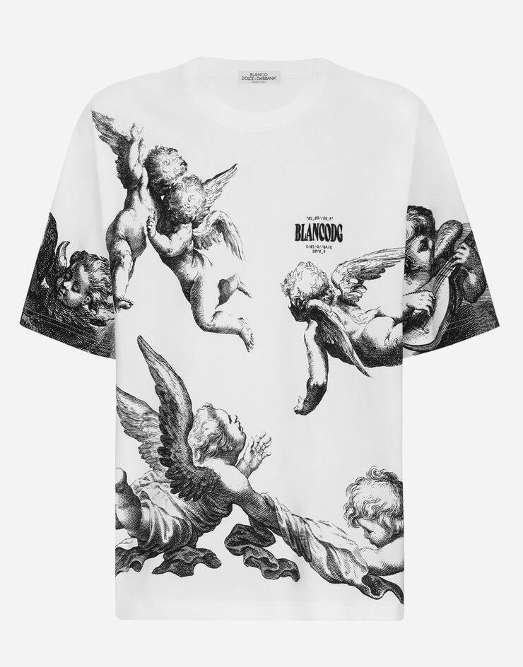 Dolce & Gabbana Short-sleeved Angel-print T-shirt BLANCO DOLCE&GABBANA White I8ANTMII7AL