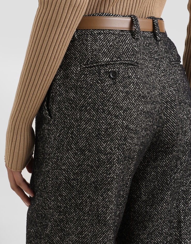 Dolce & Gabbana Stretch wool chevron trousers Multicolor FTC31TFCBAJ