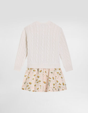 Dolce & Gabbana Cable-knit dress White L2KD46JDVDJ