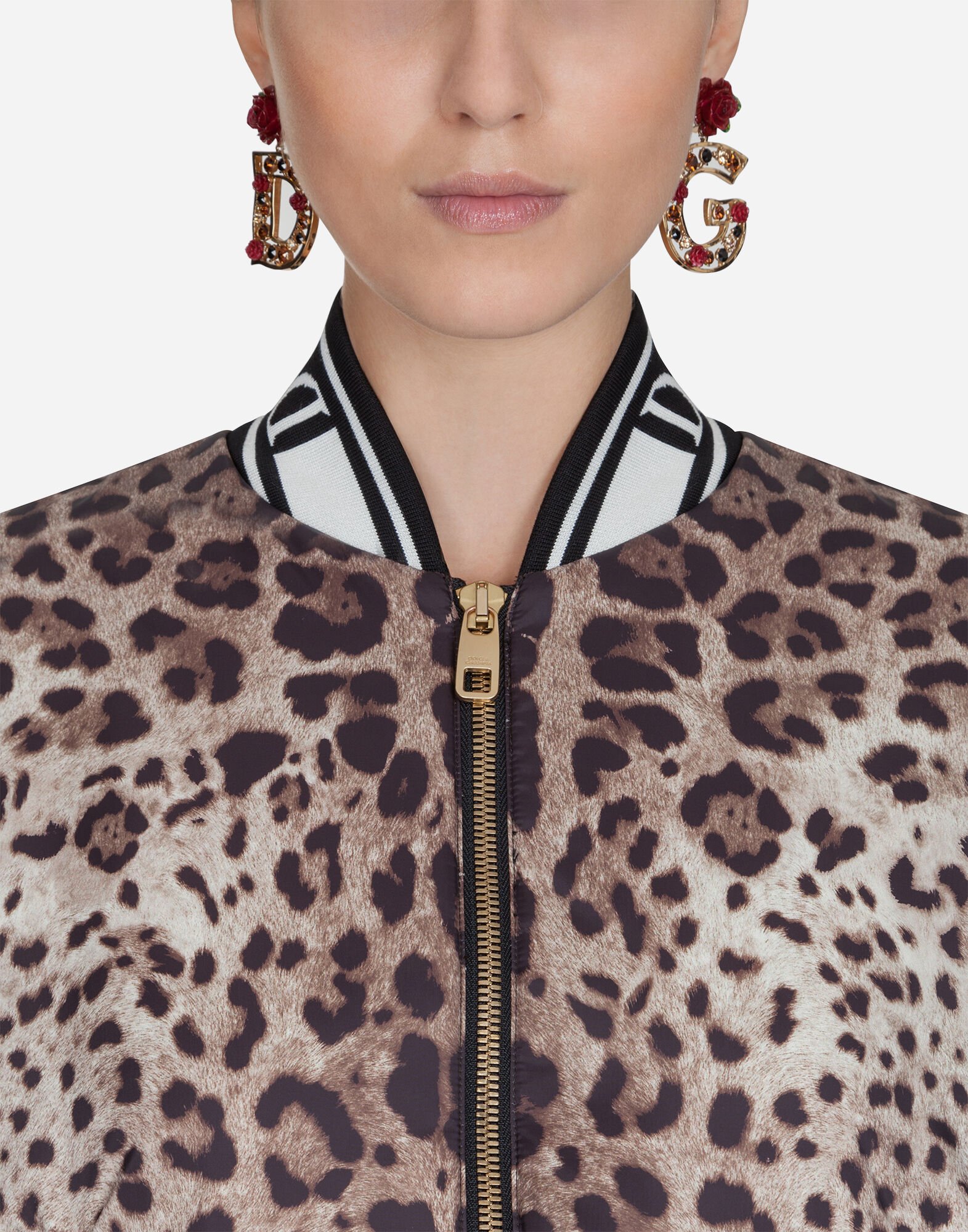 Dolce and gabbana leopard jacket top