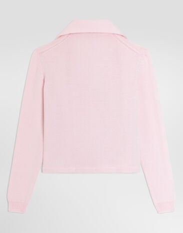 Dolce & Gabbana Virgin wool cardigan Pink L5KWNOJDVL4