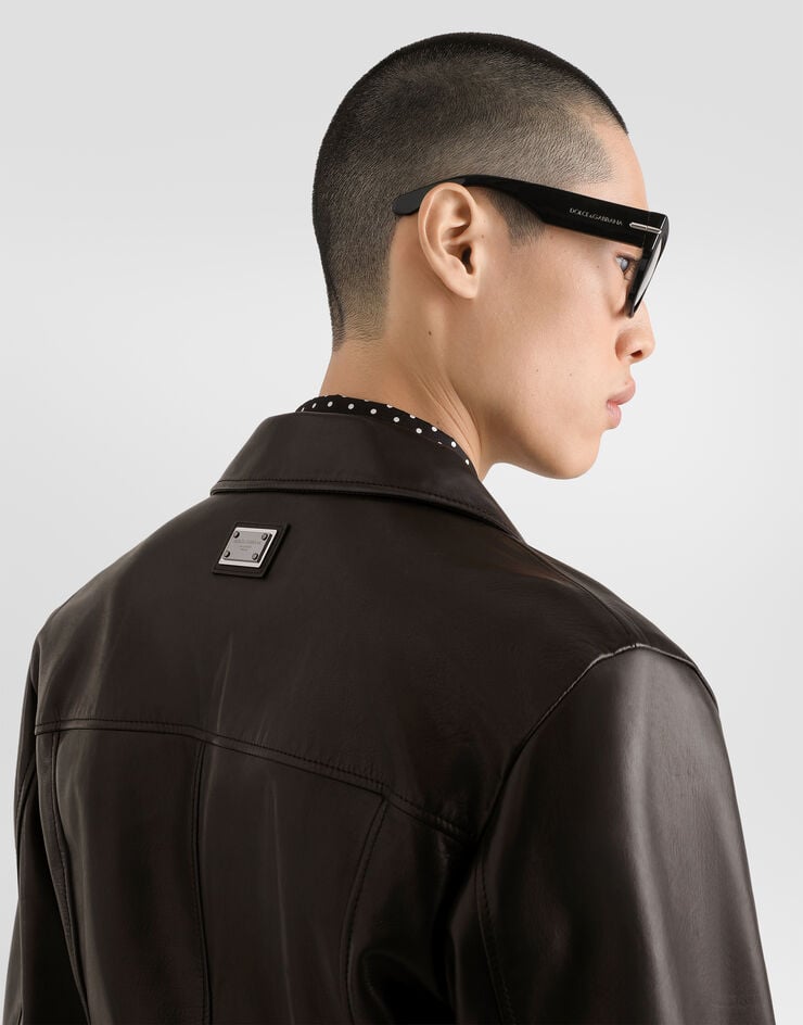 Dolce & Gabbana nappa leather bomber jacket Dolce & Gabbana nappa leather bomber jacket Black G9CFULHULQX