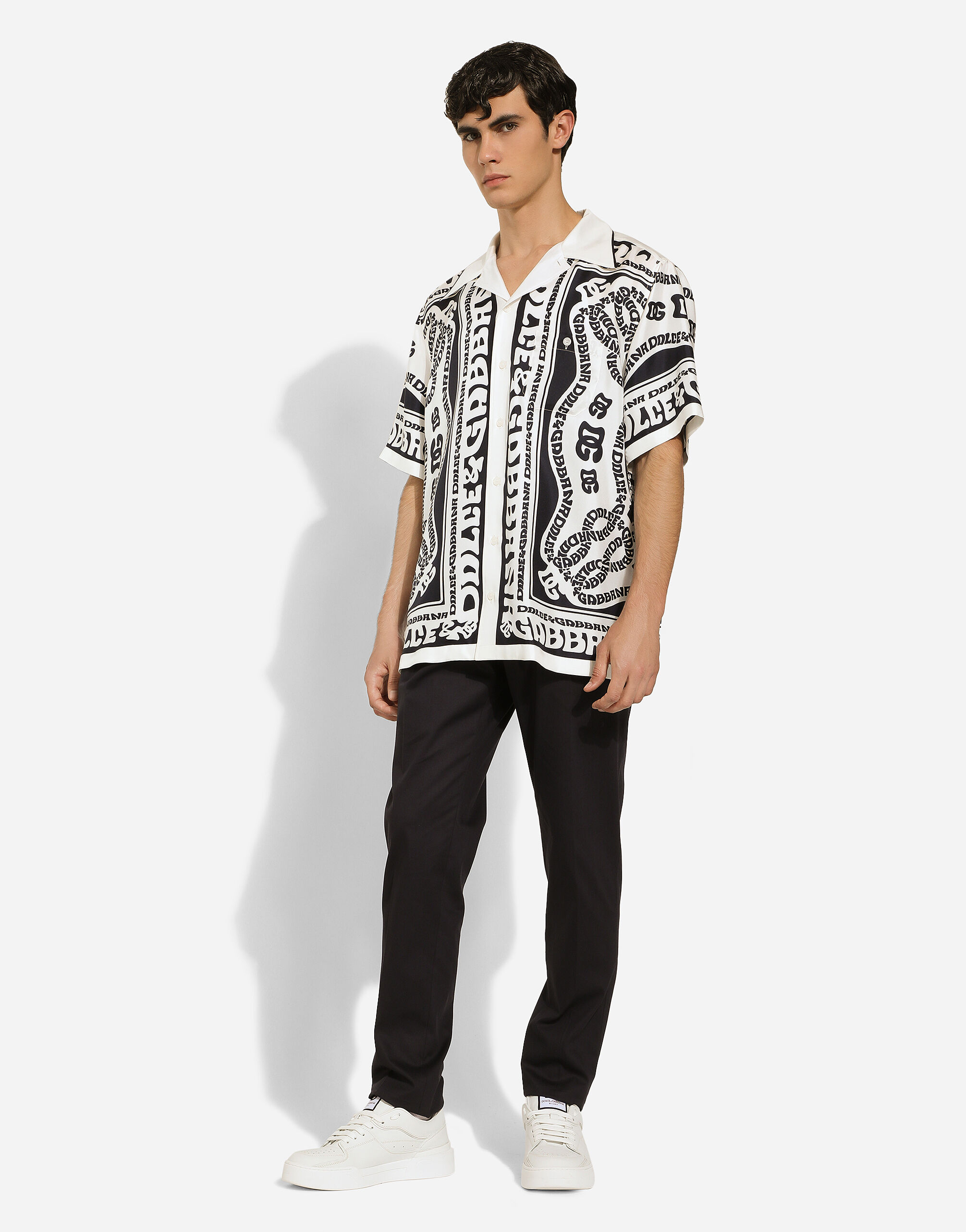 Blue dolce and gabbana shirt clearance
