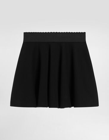 Dolce & Gabbana Skirt with DG embroidery Black L54I67G7N9Q