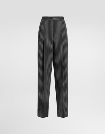 Dolce & Gabbana Брюки из шерсти первого сострига в тонкую полоску Dolce & Gabbana Брюки из шерсти первого сострига в тонкую полоску разноцветный FTDPETFRTBF