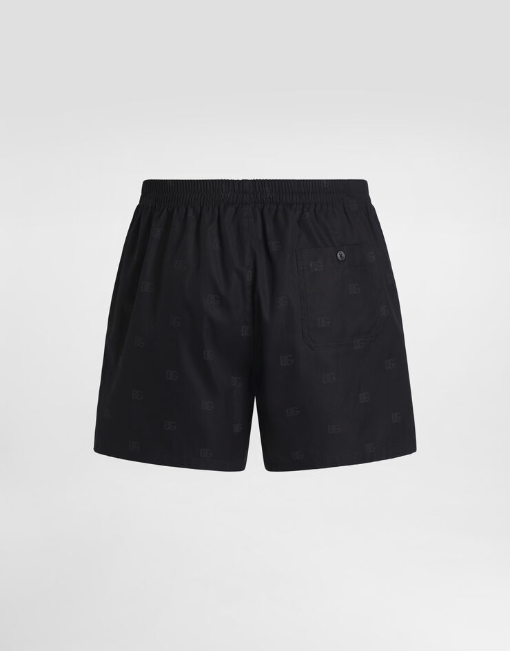 Dolce & Gabbana Logo-print poplin boxer shorts Dolce & Gabbana Logo-print poplin boxer shorts Multicolor M3A12THS5T7