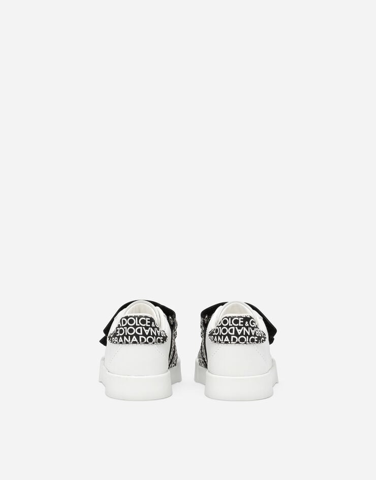 Dolce & Gabbana Sneaker Portofino aus Kalbsleder Schwarz DN0203AB271