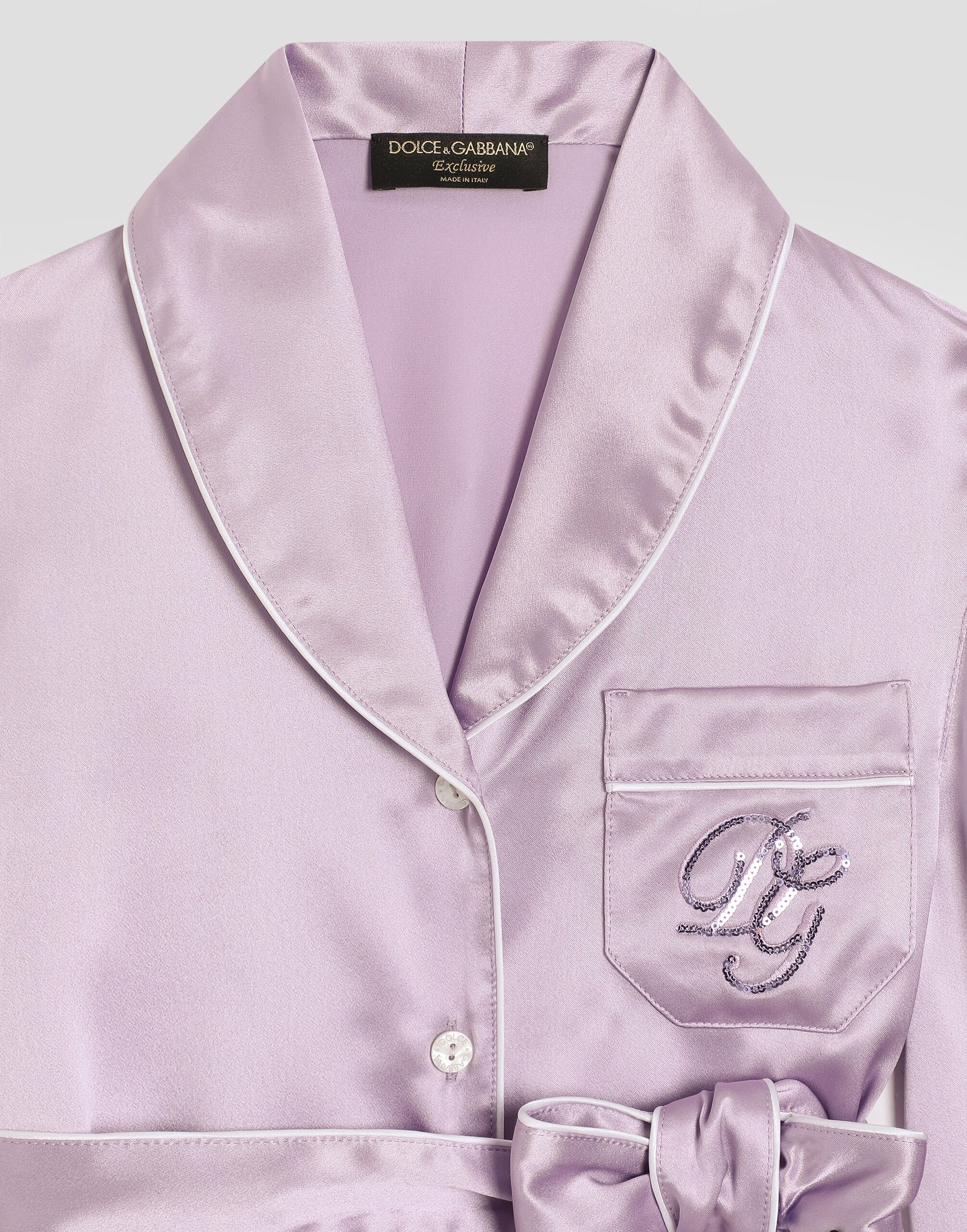 DOLCE&GABBANA ピンク DGロゴ入り シンプル Tシャツ Jersey T-shirt with raised DG logo embroidery in Pink for