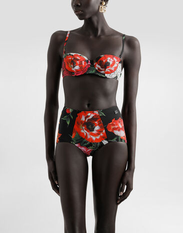 Dolce & Gabbana Bikini balconnet ampliforme à imprimé fleurs Imprimé O8A27JFSGXA