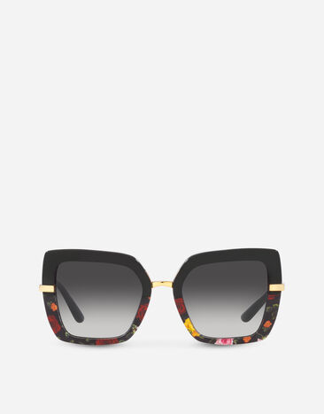 Dolce & Gabbana Half print sunglasses Transparent pink VG446BVP830