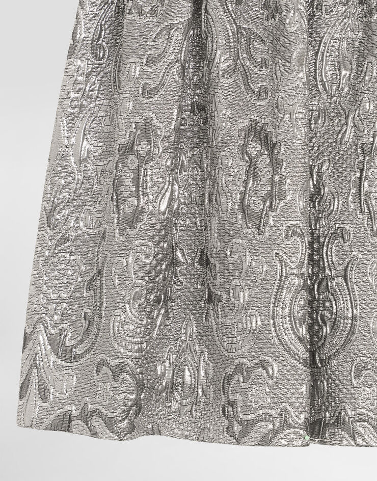 Dolce & Gabbana Falda de tejido jacquard lamé Dolce & Gabbana Falda de tejido jacquard lamé Silver L55I77HJMQW
