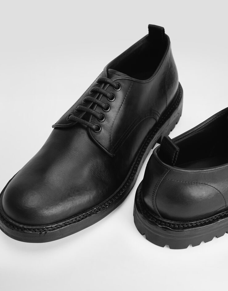 Dolce & Gabbana Calfskin derby shoes Black A10889AV325