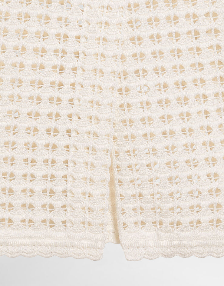 Dolce & Gabbana Crochet bustier dress White FXS51TJGMMD