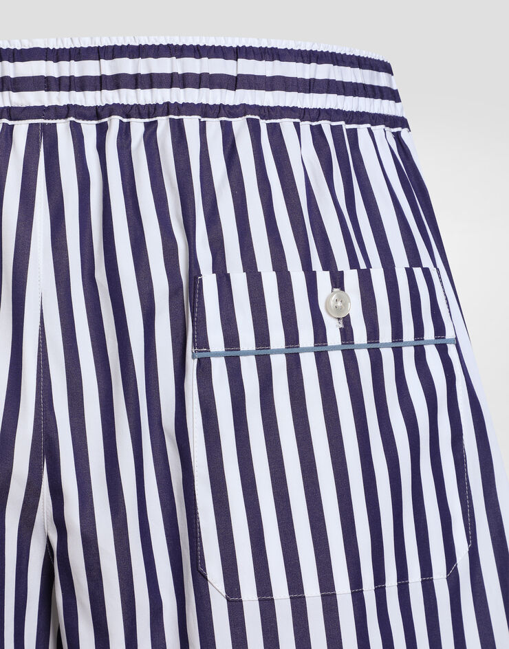 Dolce & Gabbana Striped poplin vanity bermuda shorts Dolce & Gabbana Striped poplin vanity bermuda shorts Multicolor GV5MATFR52G