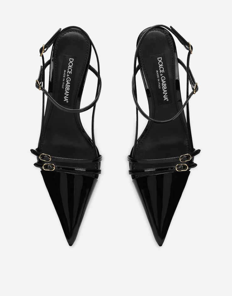 Dolce & Gabbana Zapato destalonado de charol Negro CG0749A1471