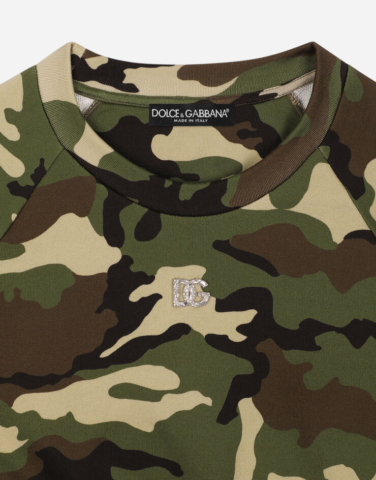 Dolce & Gabbana Camouflage-print jersey sweatshirt Multicolor F9N07ZFS75D