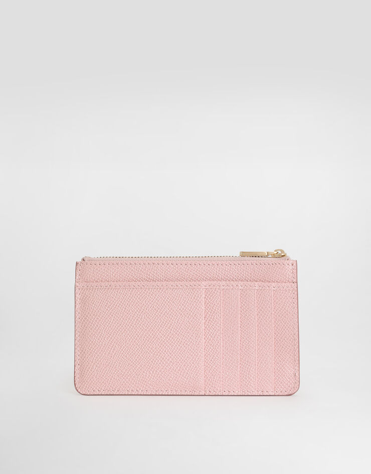 Dolce & Gabbana Dauphine calfskin card holder Dolce & Gabbana Dauphine calfskin card holder Pink BI1261A1001