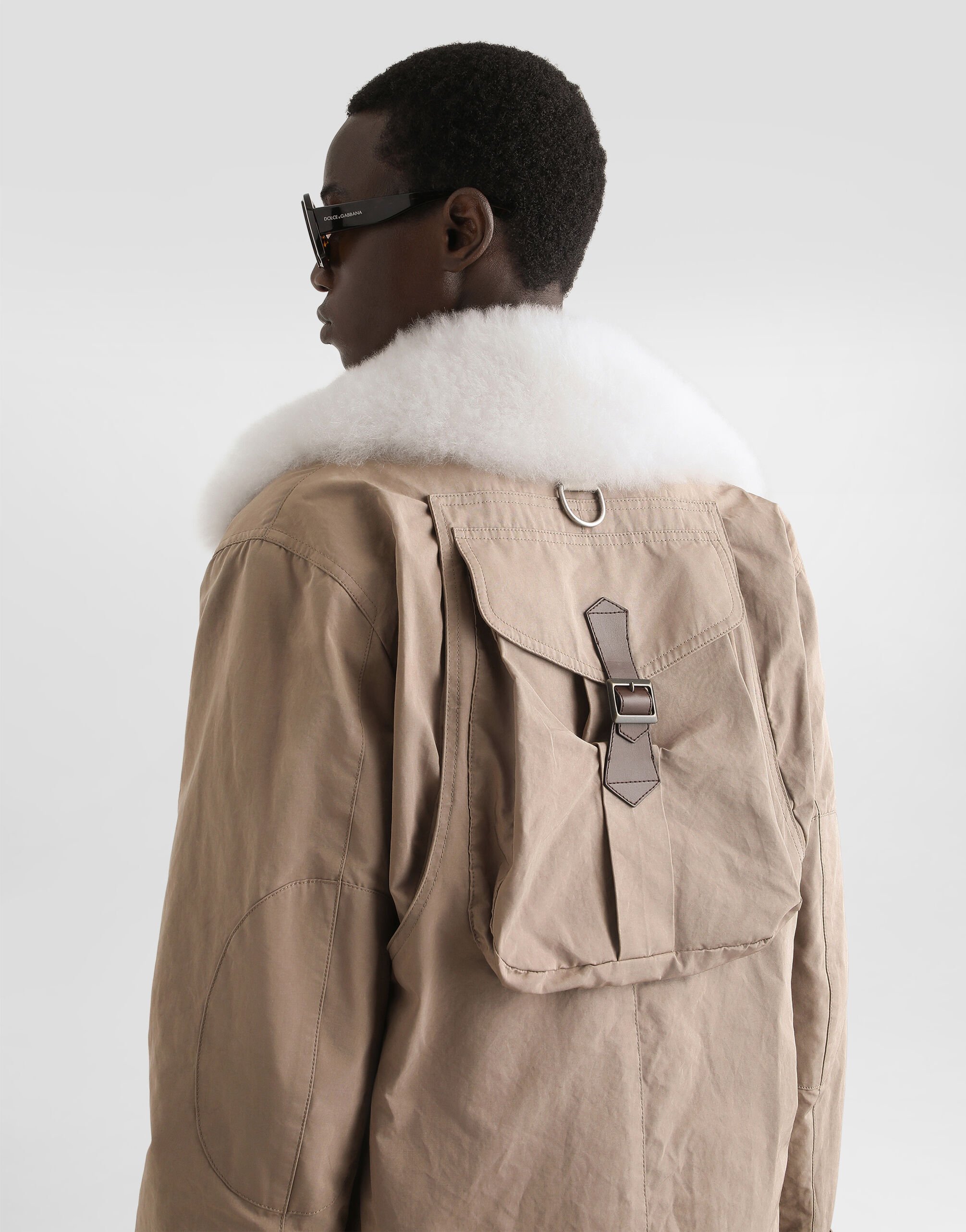 Waxed faille jacket