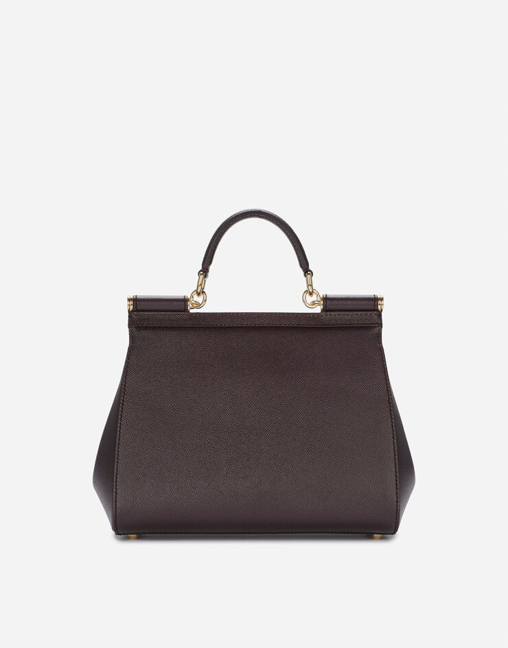 Dolce & Gabbana Medium dauphine leather Sicily bag Bordeaux BB4347A1001