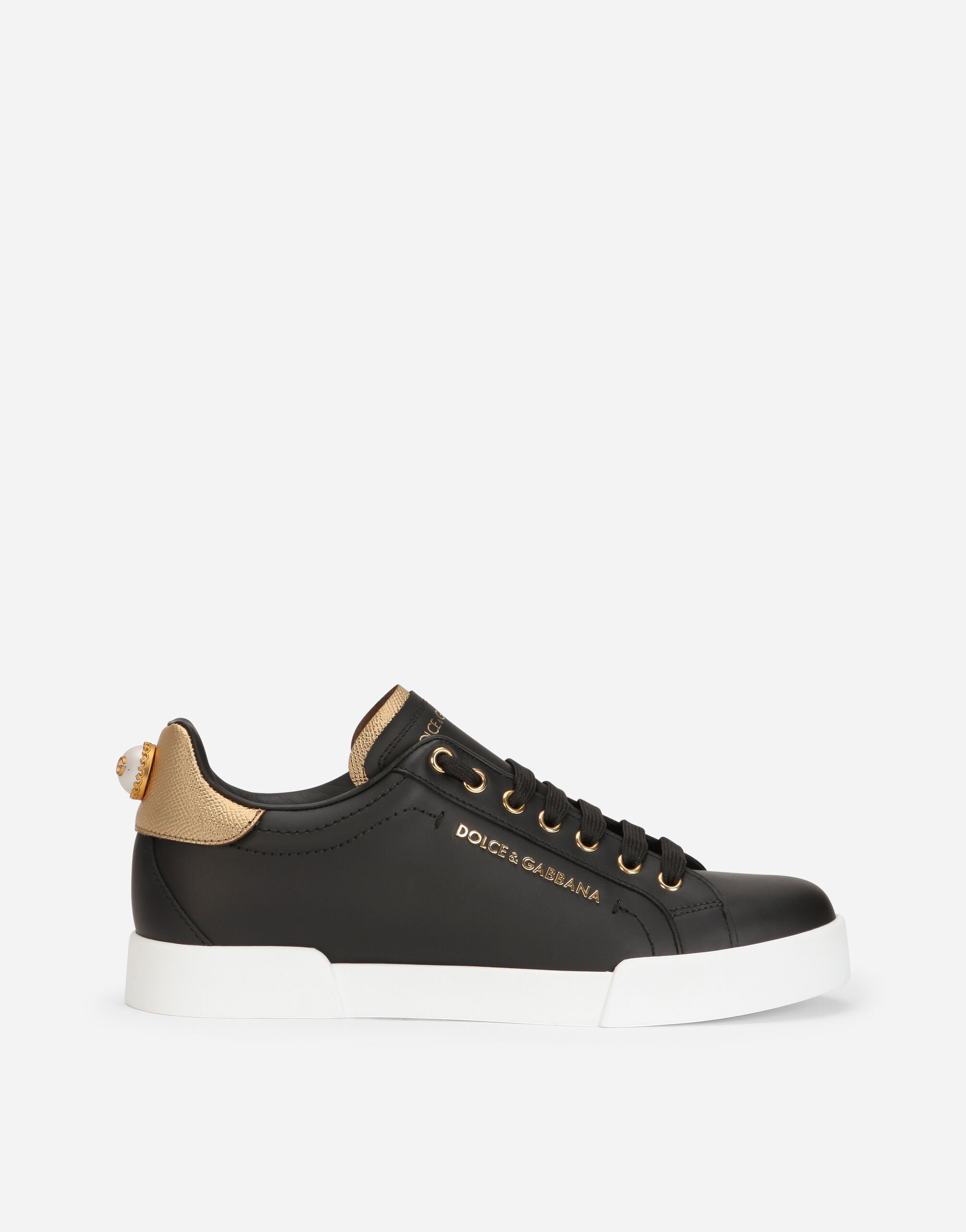 Black and gold 2025 dolce and gabbana shoes