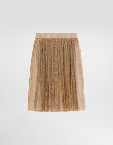 Dolce & Gabbana Lace skirt Gold L55I78G7PNC