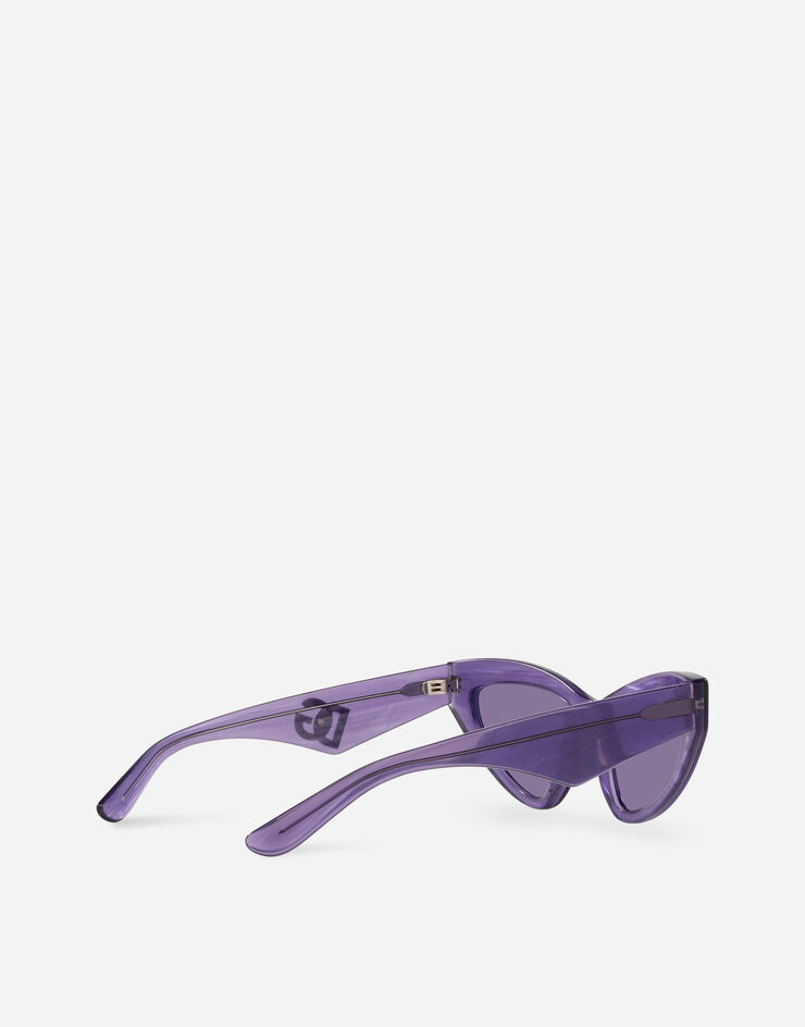 Dolce & Gabbana DG Crossed Sunglasses Fleur purple VG4439VP71A