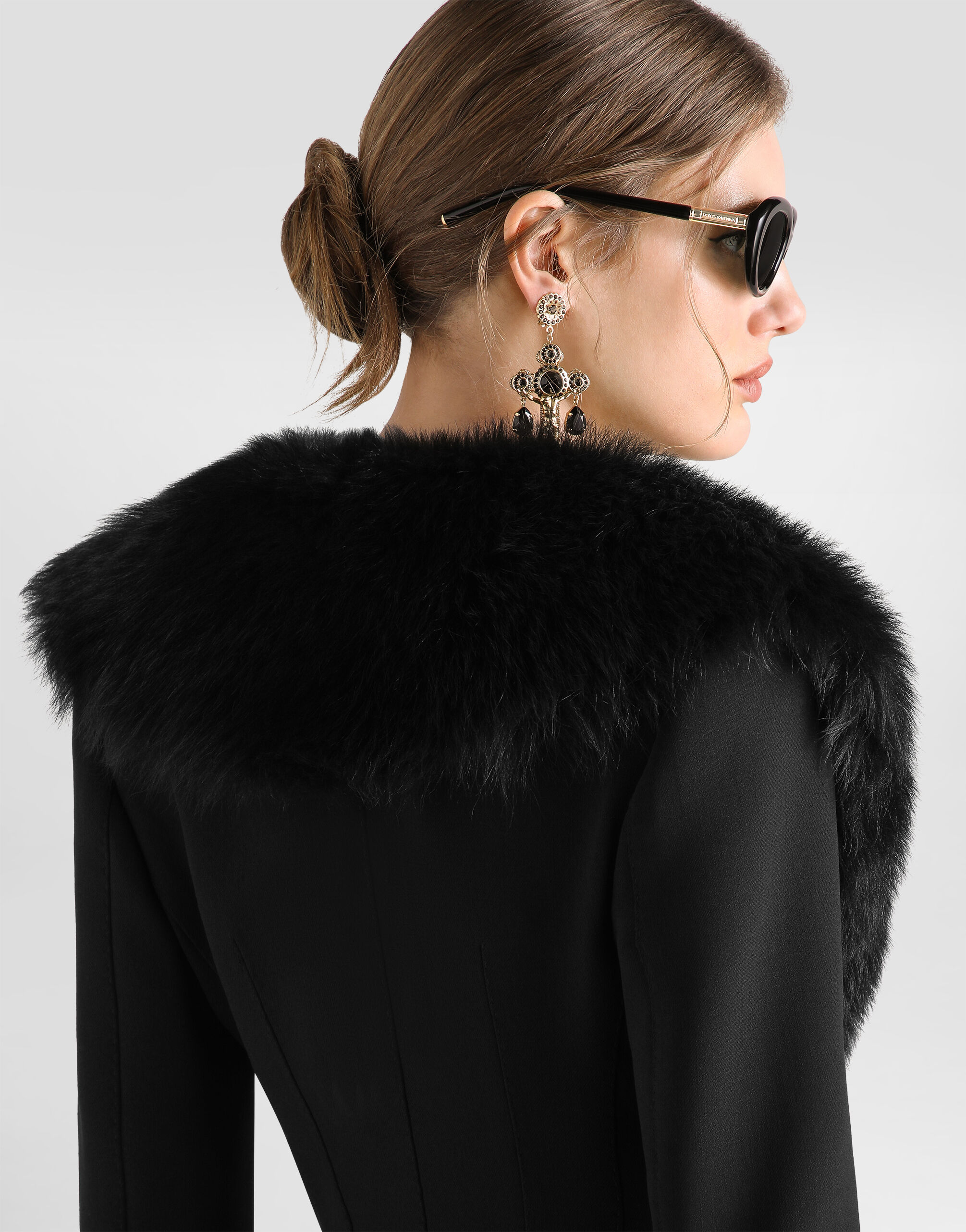 Single-breasted wool jacket in Black for Women | Dolce&Gabbana® US