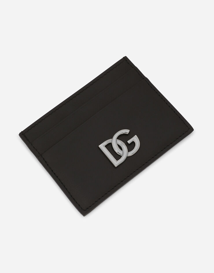 Dolce & Gabbana カードホルダー ナッパカーフスキン DGロゴ ブラック BP0330AW576