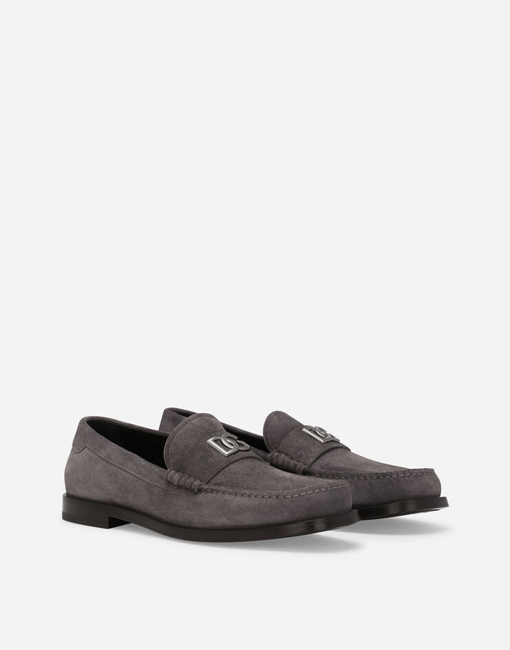 Dolce & Gabbana Mocassino in suede Grigio A30248AT441