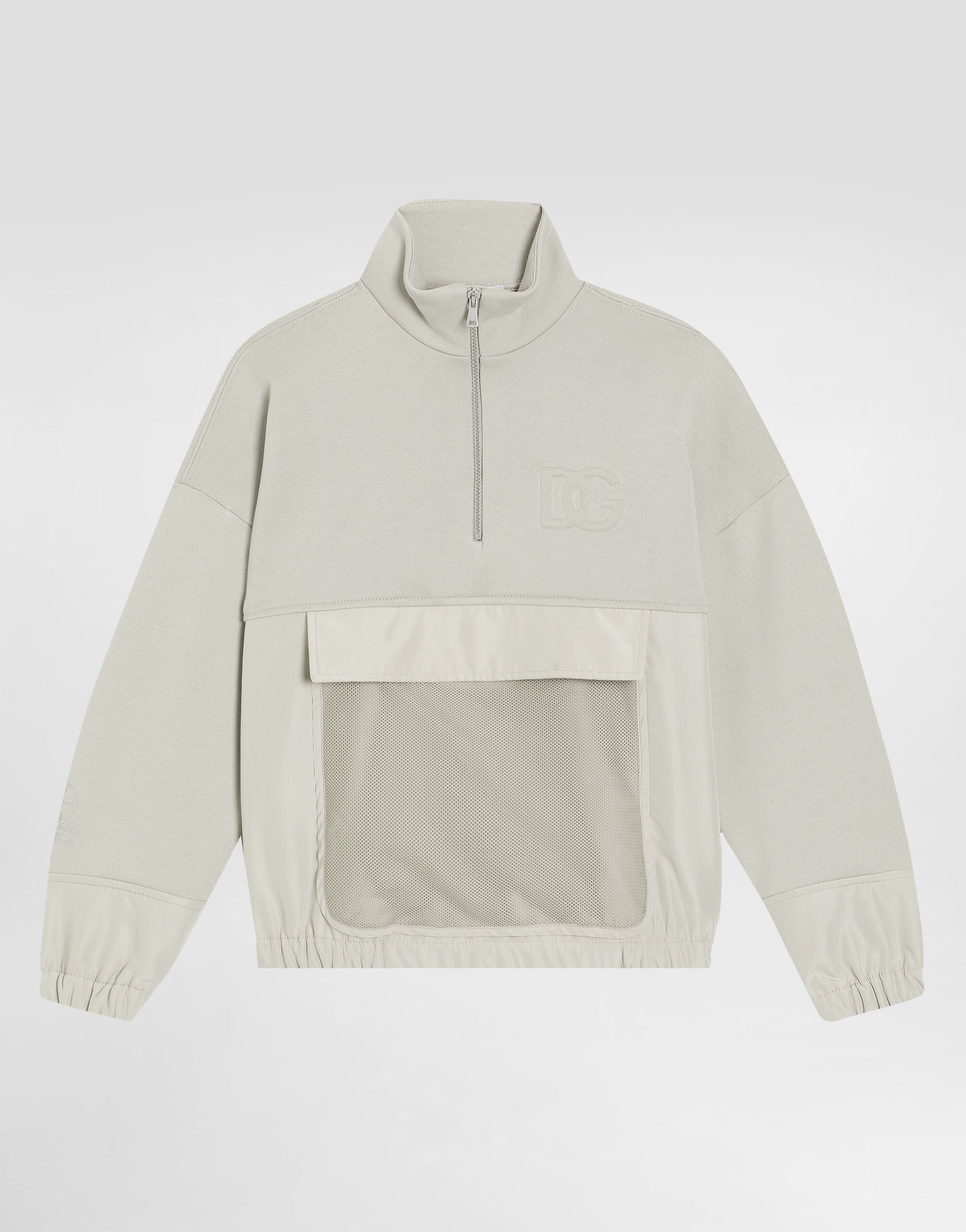 Multicolorのボーイズ Zipped sweatshirt with embossed DG