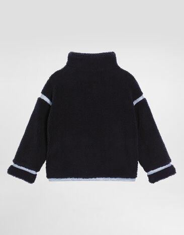 Dolce & Gabbana Curly fur-like jacket Blue L4JB7RFUP7V