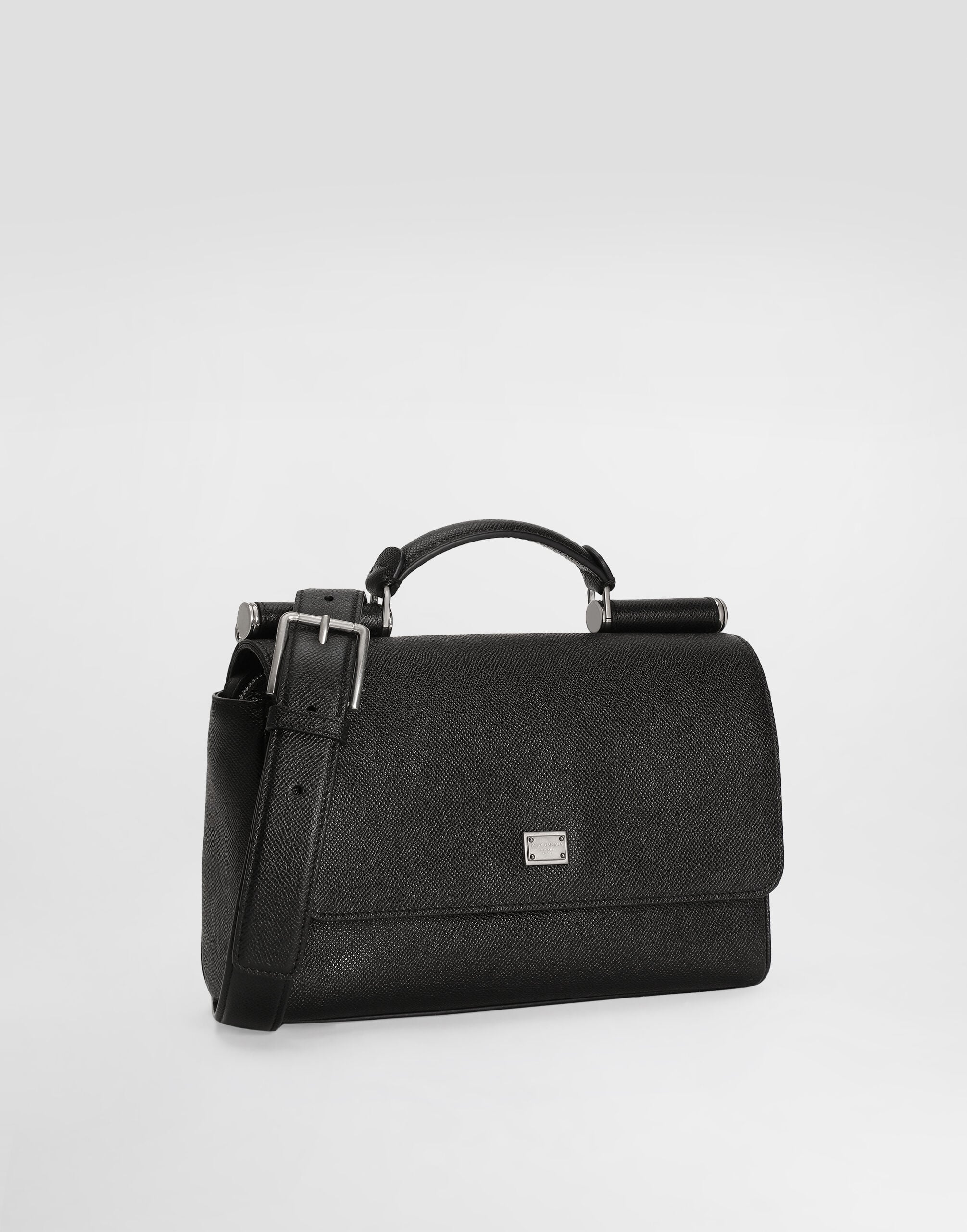 Calfskin Sicily bag in Black for Men | Dolce&Gabbana® US