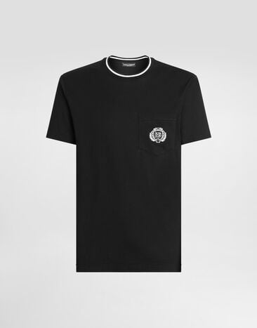 Dolce & Gabbana Cotton t-shirt Black G8RA2ZFU7EQ