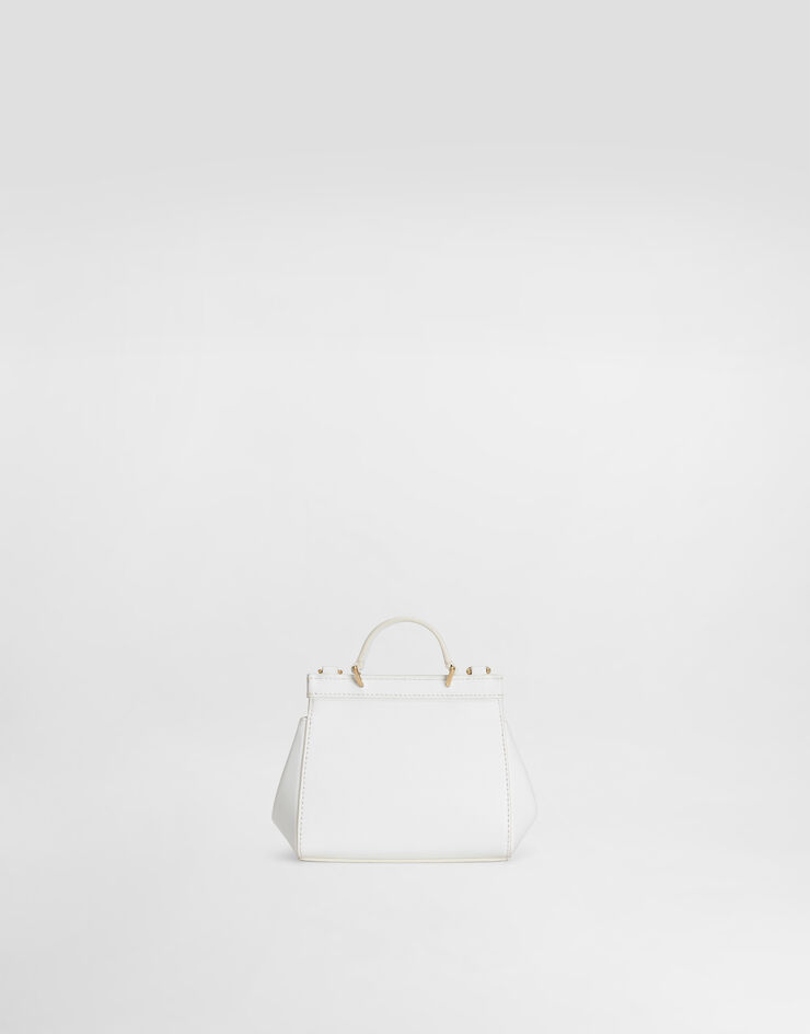 Dolce & Gabbana Bolso bandolera Sicily de napa de piel de becerro Blanco EB0003AU605