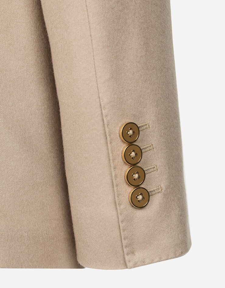 Dolce & Gabbana Double-breasted silk/cashmere Taormina-fit jacket Beige G2NW1TFU3LU