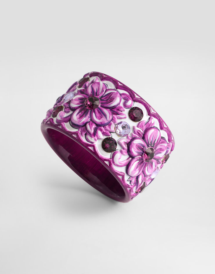 Dolce & Gabbana Bracciale in resina maiolica Multicolore WBR6A3W1111