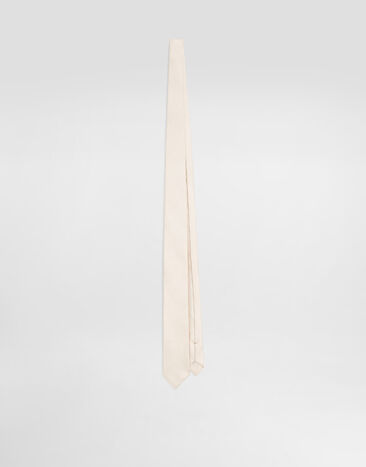 Dolce & Gabbana Silk twill tie Beige GT149EFU10S