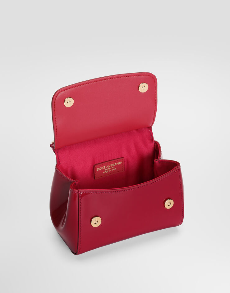 Dolce & Gabbana Sicily 漆皮手提包 Fuchsia EB0003A1067