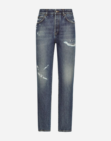 Dolce & Gabbana Denim jeans with rips Denim BB6498AO621