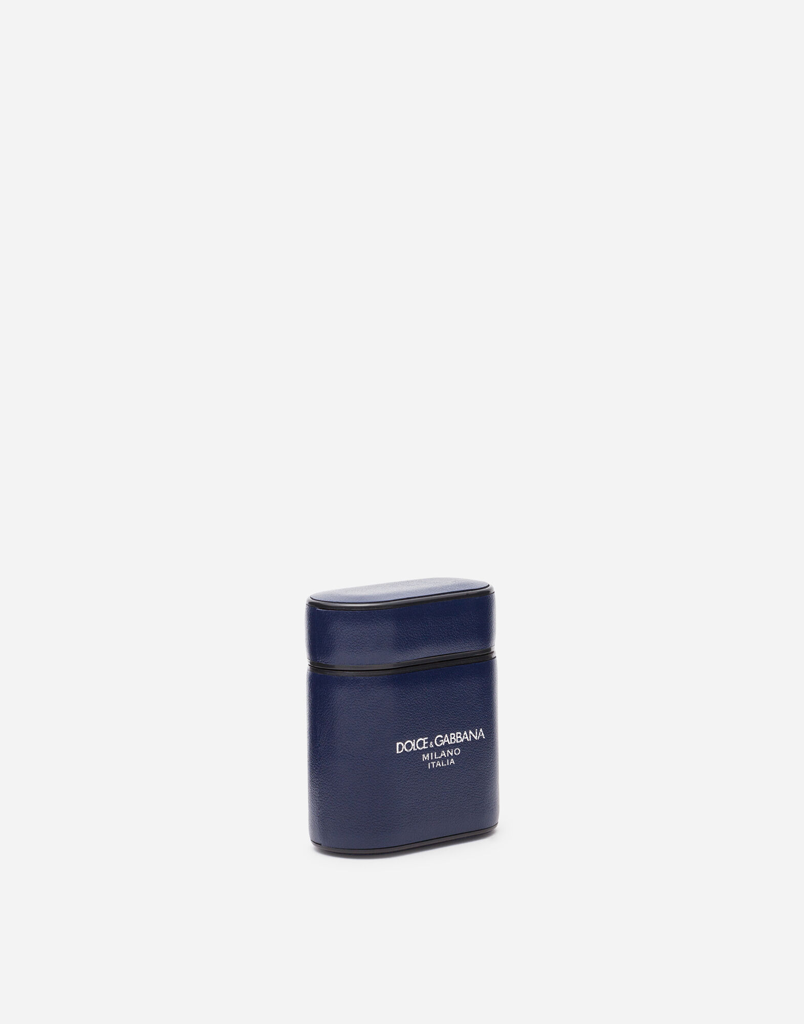 Airpods cover in gange calfskin in BLUE for Men Dolce Gabbana