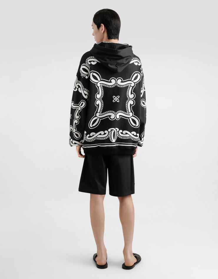 Dolce & Gabbana バンダナプリント コットン フーディ  プリ G9BKTTII7FQ